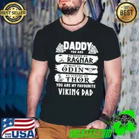 Daddy you are as brave as ragnar as wise as odin as strong as thor you are my favorite viking dad s Guys V Neck