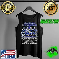 DALLAS COWBOYS 62TH ANNIVERSARY 1960 2022 SIGNATURES THANK YOU FOR THE MEMORIES SHIRT Tank Top