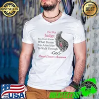 Do Not Judge You Don't Know What Storm I've Asked Her To Walk Through God Breast Cancer Awareness Lion Shirt