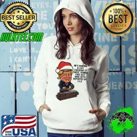 Donald Trump Santa Claus He's Making A List Checking It Twice Gonna Find Out Who Gets Deported By ICE Shirt Hoodie