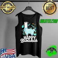 Hanukkah Jewish Christmas Jewish Happy Llamakkah Tank Top
