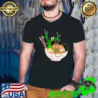 Happy Flying Frog Ramen Kawai Anime for Women Men Boys Girls T-Shirt
