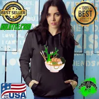 Happy Flying Frog Ramen Kawai Anime for Women Men Boys Girls T-Shirt Hoodie
