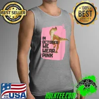 In October We Wear Pink For Awareness Toddler Breast Cancer T-Shirt Tank Top