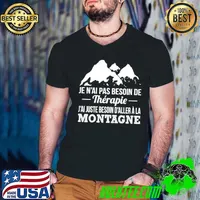 Je N'ai Pas Besoin De Therapie J'ai Just Besoin D'aller A La Montagne s Guys V Neck