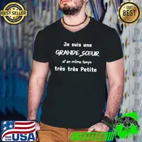 Je Suis Une Grande Soeur Et En Meme Temps Tres Tres Petite Shirt Guys V Neck