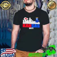 Kansas City Chiefs and Kansas City Royals Football Kansas City s Guys V Neck