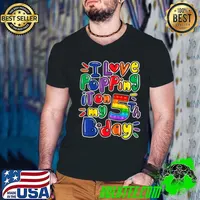 Kids I Love Popping It On My 5th Birthday girl boy Pop It Fidget T Shirt Guys V Neck