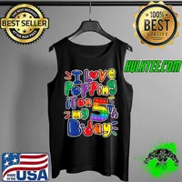 Kids I Love Popping It On My 5th Birthday girl boy Pop It Fidget T Shirt Tank Top