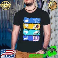 Like Dallas Cowboys Washington Philadelphia Eagles New York Giants Shirt Guys V Neck