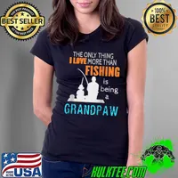 Mens More Than Love Fishing Grandpaw Special Grandpa Raglan Baseball T-s Ladies Tee
