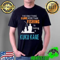 Mens More Than Love Fishing Kuku Kane Hawaii Hawaiian Grandpa Raglan Baseball T-s Unisex