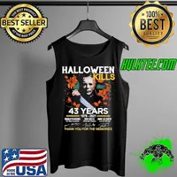 Michael Myers Halloween Kills 43 Years 1978 2021 Thank You for The Memories Signatures Shirt Tank Top