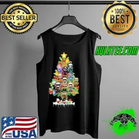 Movie Horror Tree Christmas Pennywise Freddy Krueger Jason Hannibal Lecter Samara Michael Chucky Pinhead s Tank Top