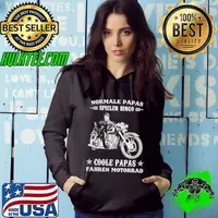 Normale Papas Spielen Bingo Coole Papas Fahren Motorrad Shirt