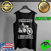 Normale Papas Spielen Bingo Coole Papas Fahren Motorrad Shirt Tank Top