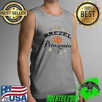 Oktoberfest Pretzel Princess Girls Ladies Saying Funny T-Shirt Tank Top