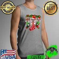 Otter Socks Christmas Funny Family Pajamas Christmas T-Shirt Tank Top