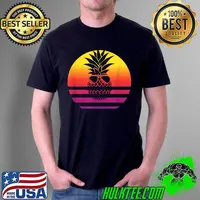 Pineapple Retro Style Vintage T-Shirt Unisex
