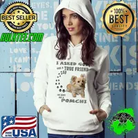 Pomchi Dog Quote Mom, Chimeranian Dad Chi Pom Art Pomahuahua T-s Hoodie