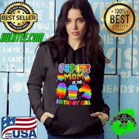 Pop It Mom of the Birthday Girl Fidget Kids Family Matching T-Shirt Hoodie