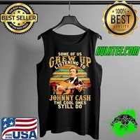 Premium some Of Us Grew Up Listening To Johnny Cash The Cool Ones Still Do Shirt Tank Top