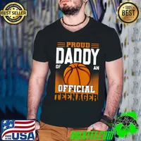 Proud Daddy of an Official Teenager 13th Birthday Basketball T-shirt
