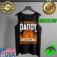 Proud Daddy of an Official Teenager 13th Birthday Basketball T-s Tank Top