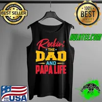 Rockin the dad and papa life fathers day s Tank Top