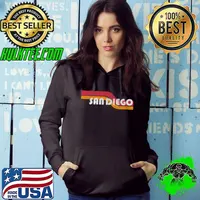 San Diego California Retro Style Vintage 70s 80s 90s Gift Premium T-Shirt Hoodie
