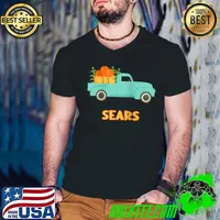 Sears Custom Last Name Family Pumpkins Thanksgiving Raglan Baseball T-s Guys V Neck