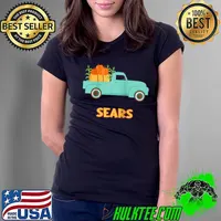 Sears Custom Last Name Family Pumpkins Thanksgiving Raglan Baseball T-s Ladies Tee