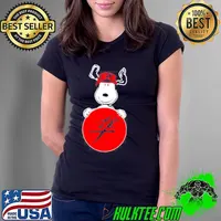 Snoopy hug Hayabusa Logo s Ladies Tee