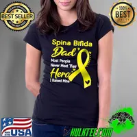 Spina Bifida Dad Most People Never Meet Their Hero I Raise Mine Classic T-Shirt Ladies Tee