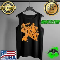 Spooky Vibes Easy Halloween Costume Matching Friends Party Shirt Tank Top