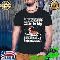 St Bernard Dog Funny Xmas This Is My Christmas Pajama T-s Guys V Neck