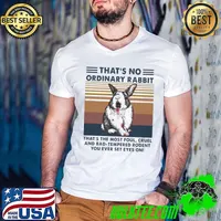 That's No Ordinary Rabbit That's The Most Foul, Cruel And Bad Thempered Rodent You Ever Set Eyes Onl Vintage Retro Shirt Guys V Neck