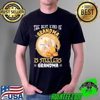 The Best Kind Of Grandma Is Pittsburgh Steelers Grandma Strong Grandma Tattoo Moon Happy Halloween Shirt Unisex