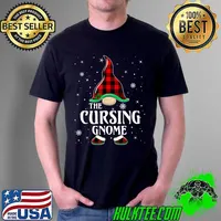 The Cursing Gnome Buffalo Plaid Matching Family Christmas Pajama T-s Unisex