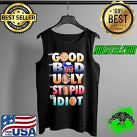 The Good Trump The Bad Horse The Ugly Taca THe Stupid Harris And The Idiot Biden Shirt Tank Top