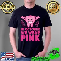 Tooth In October we Wear Pink Breast Cancer Dentist Dental T-Shirt Unisex