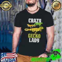 Tropical Lizard Reptile Lover Girls Women Funny Animal Gecko T-Shirt