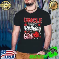 Uncle Of The Birthday Girl - Family Ladybug Birthday T-Shirt