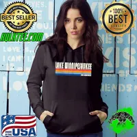 Vintage 70s 80s Style Lake Winnipesaukee NH T-Shirt Hoodie