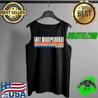 Vintage 70s 80s Style Lake Winnipesaukee NH T-Shirt Tank Top