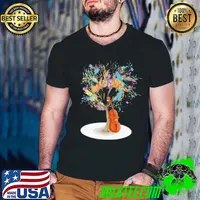 Violon Tree Funny Jazz Colorful Shirt Guys V Neck