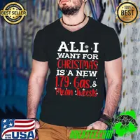 All I Want For Christmas Is 1.79 Gas And Mean Tweets Biden T-Shirt Guys V Neck