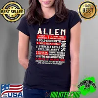 Allen Name Allen Shirt Allen Surname Shirt Ladies Tee