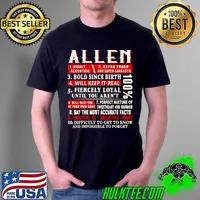 Allen Name Allen Shirt Allen Surname Shirt Unisex