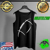 American Football Silhouette, Football Player Premium T-Shirt Tank Top